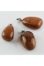 Yıldız Doğaltaş Kolye Ucu-Kahverengi