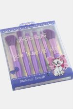 6 Adet Makyaj Fırça Seti-Renkli - Görsel 2