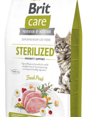 Brit Care 7 kg Kısırlaştırılmış Kediler İçin, Tahılsız, Hipoalerjenik, Domuz Etli Kuru Mama
