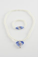 Çzgflm Boncuk Çocuk Set Kolye-Beyaz