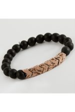 Onix Hematit Doğaltaş Bileklik-Yavruağzı - Görsel 2