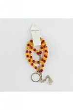 3' lü Doğal Taş Set Anahtarlık,Bileklik,Tesbih-Kırmızı - Görsel 2