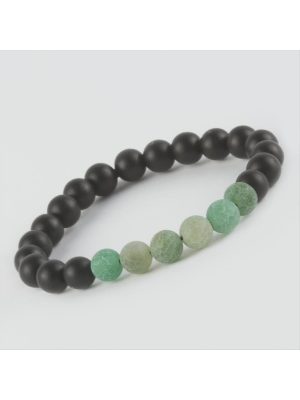 Akik - Mat Onix Doğaltaş Bileklik-Yeşil
