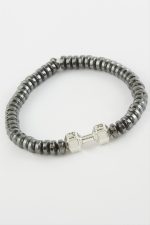 Hematit Doğaltaş Bileklik-Antrasit