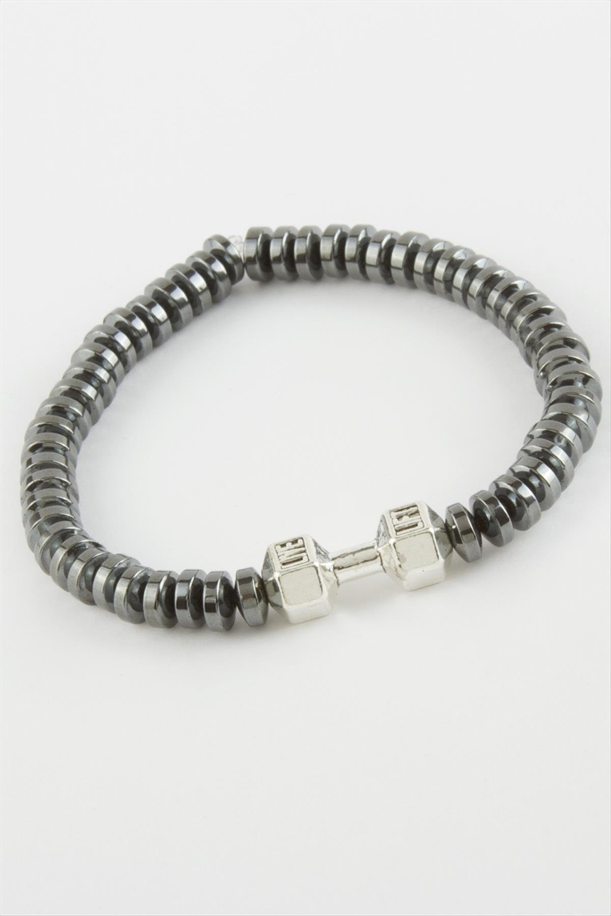 1217205_Hematit-Dogaltas-Bileklik-27a3.jpg Hematit Doğaltaş Bileklik-Antrasit - Görsel 1