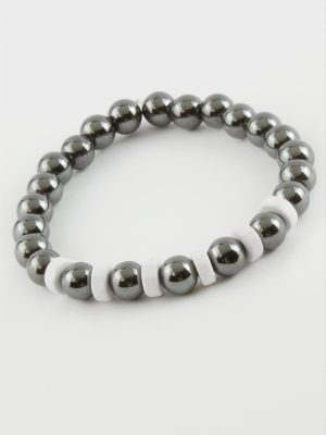 Hematit Doğaltaş Bileklik-Antrasit