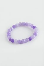 Çocuk Ceyt Doğaltaş Bileklik 6 mm-Mor