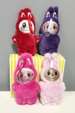 Labubu Peluş Çanta Anahtarlık-Renkli - Görsel 3