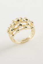 Yuvarlak Metal Yüzük-Sarı - Görsel 2