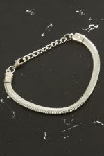 İtalyan Zincir Bileklik-Gümüş Rengi