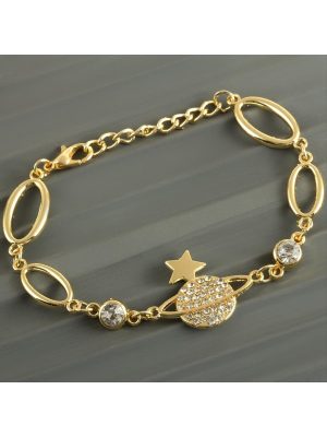 Jupiter Taşlı Trend Bileklik-Sarı