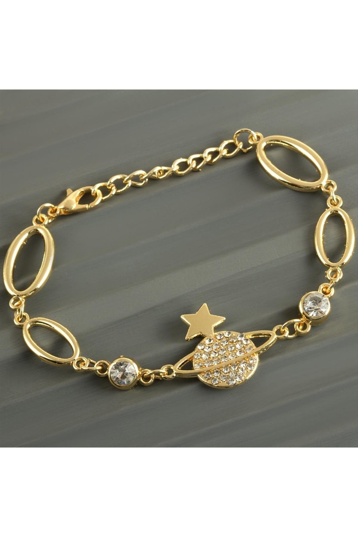 1218547_Jupiter-Tasli-Trend-Bileklik-9540.jpg Jupiter Taşlı Trend Bileklik-Sarı - Görsel 1