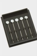 5 Adet Lüks Eşarp İğnesi-Gümüş Rengi