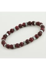 Ceyt - Hematit Doğaltaş Bileklik-Vişne Çürüğü