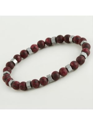 Ceyt - Hematit Doğaltaş Bileklik-Vişne Çürüğü