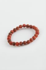 Çocuk Ceyt Doğaltaş Bileklik 6 mm-Kırmızı