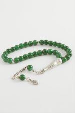 Cam Taş Tesbih 8 mm-Yeşil - Görsel 2