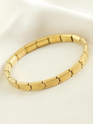 İtalyan Çelik Bileklik-Sarı