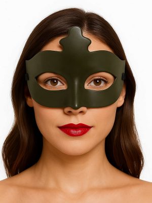 Haki Yeşil Renk Masquerade Kostüm Partisi Venedik Balo Maskesi