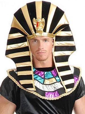 Mısırlı Tutankamon Şapkası Kobra Yılan Figürlü