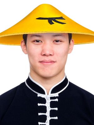 Uzak Doğu Asyalı Çin Japon Şapkası Sarı Renk