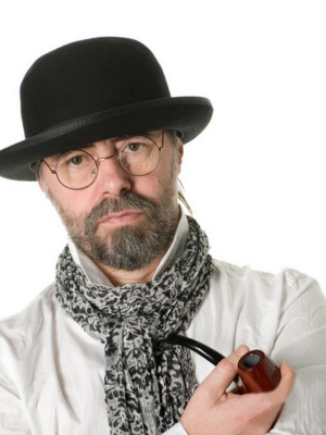 Siyah Renk Yetişkin Boy Retro Bowler Derby Şapkası 58 cm