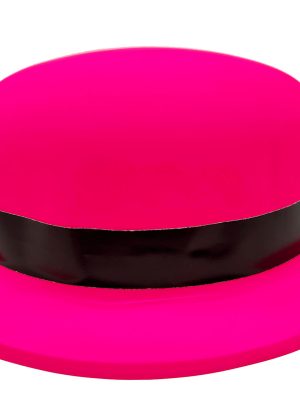 Neon Partisi Pembe Renk Melon Plastik Parti Şapkası