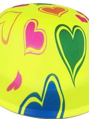 Plastik Neon Desenli UV Işık Parti Şapkası Sarı 1 Adet