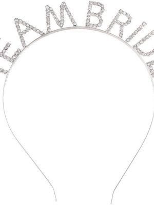 Gümüş Kaplama Kristal Taşlı Team Bride Taç 16x17 cm