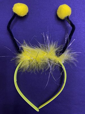 Sarı Ponponlu Gösteriler İçin Plastik Arı Maya Tacı