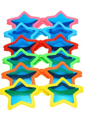 Büyük Yıldız Parti Gözlüğü Karışık 12 Adet