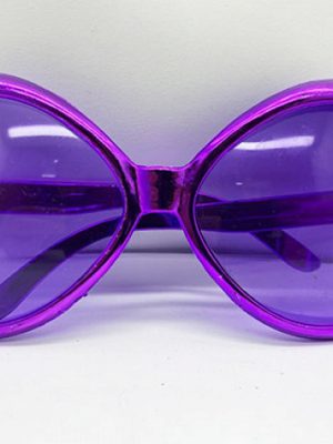 Mor Renk Yeşilçam Nostalji 80li Yıllar 90lı Yıllar Parti Gözlüğü  7x16 cm