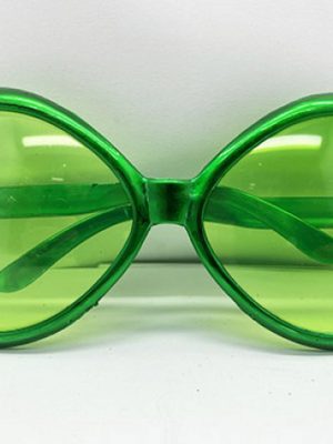 Yeşil Renk Yeşilçam Nostalji 80li Yıllar 90lı Yıllar Parti Gözlüğü  7x16 cm