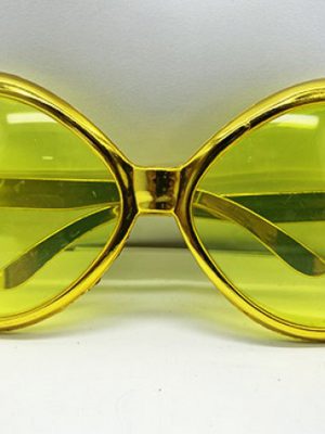 Altın Renk Yeşilçam Nostalji 80li Yıllar 90lı Yıllar Parti Gözlüğü  7x16 cm