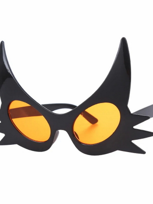 Siyah Renk Bıyık Tasarımlı Kedi Gözlüğü 19x11 cm