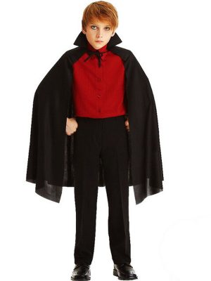 Siyah Renk Kapşonlu Pelerin 120 cm