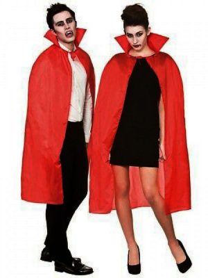 Kırmızı Renk Yakalı Pelerin 120 cm