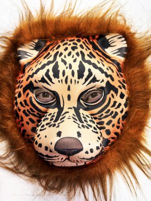 Kahverengi Saçlı Yeleli Aslan Maskesi Eva Mega Peluş 37 No