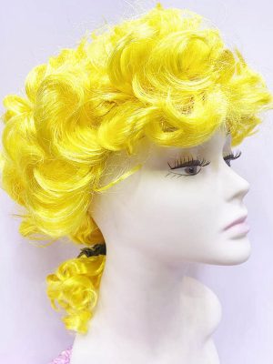 Marquis Baroque Peruk Barok Dönem Yargıç Peruğu Sarı Renk