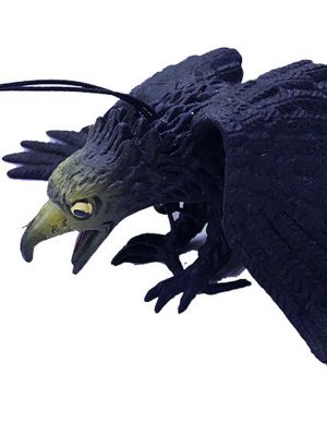 Siyah Renk Yumuşak Plastik Şaka Kartal Yarasa Anahtarlık Şaka Malzemesi