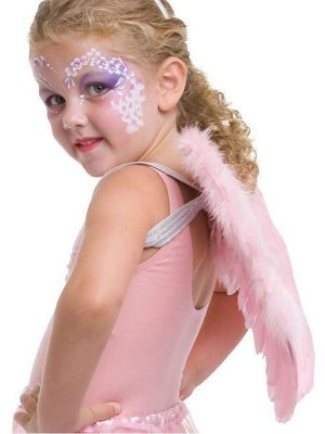 Pembe Renkli Orta Boy Çocuk Melek Kanadı 40x60 cm