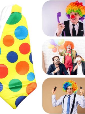 Palyaço Kravatı Lastikli Geniş Kesim 17x37 cm