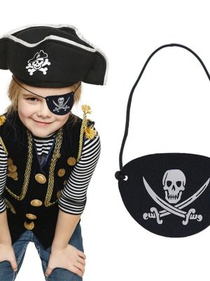 İthal Vinleks Deri Korsan Göz Bandı - Lastikli & Yumuşak