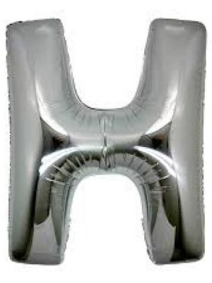 H Harf Folyo Balon Gümüş Renk  40 inç