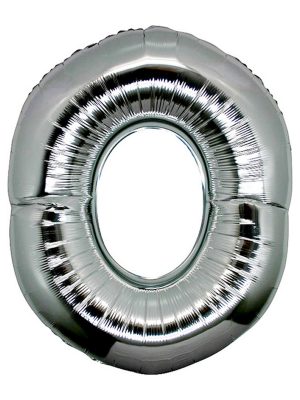 O Harf Folyo Balon Gümüş Renk  40 inç