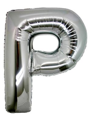 P Harf Folyo Balon Gümüş Renk  40 inç
