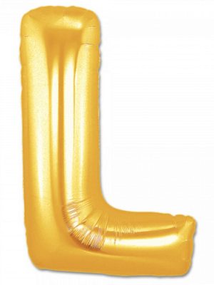 L Harf Folyo Balon Altın Renk  40 inç