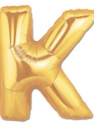 K Harf Folyo Balon Altın Renk  40 inç