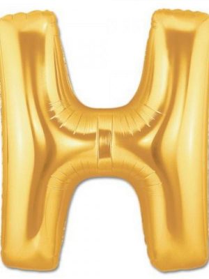 H Harf Folyo Balon Altın Renk  40 inç