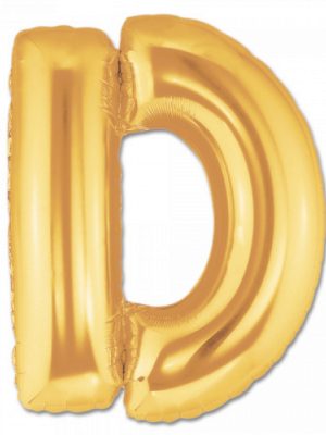 D Harf Folyo Balon Altın Renk  40 inç